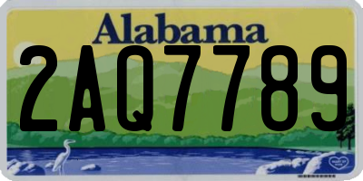 AL license plate 2AQ7789