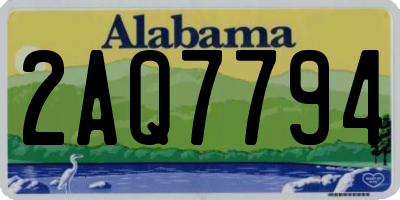 AL license plate 2AQ7794
