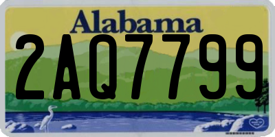 AL license plate 2AQ7799