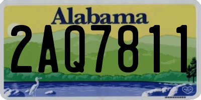 AL license plate 2AQ7811