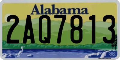 AL license plate 2AQ7813