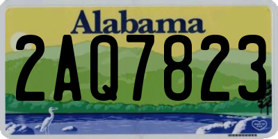 AL license plate 2AQ7823