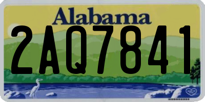 AL license plate 2AQ7841