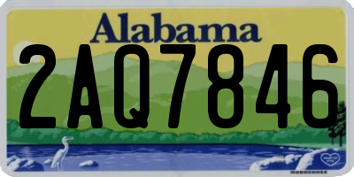 AL license plate 2AQ7846