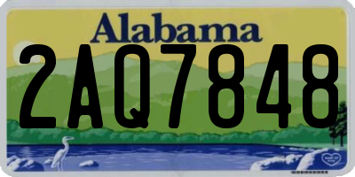 AL license plate 2AQ7848