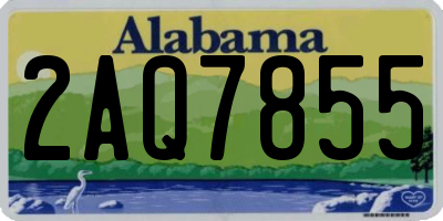 AL license plate 2AQ7855