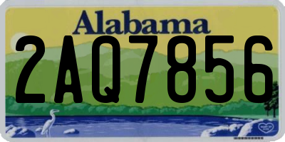 AL license plate 2AQ7856