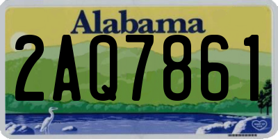 AL license plate 2AQ7861