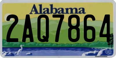 AL license plate 2AQ7864
