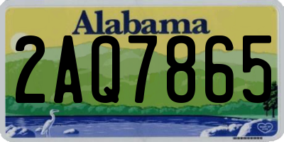 AL license plate 2AQ7865