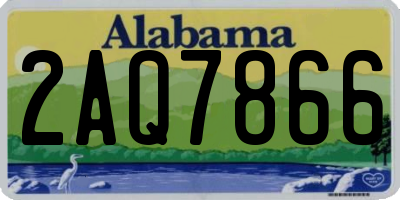 AL license plate 2AQ7866
