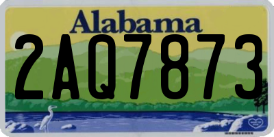 AL license plate 2AQ7873