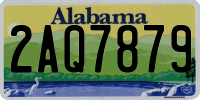 AL license plate 2AQ7879