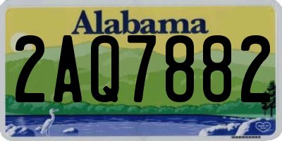 AL license plate 2AQ7882