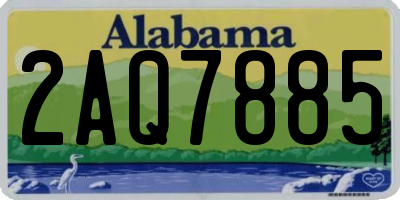 AL license plate 2AQ7885