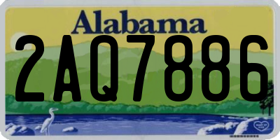 AL license plate 2AQ7886