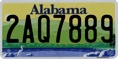 AL license plate 2AQ7889