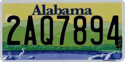 AL license plate 2AQ7894