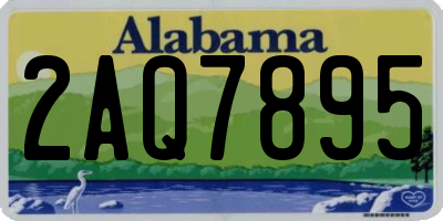 AL license plate 2AQ7895