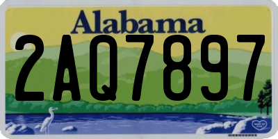 AL license plate 2AQ7897