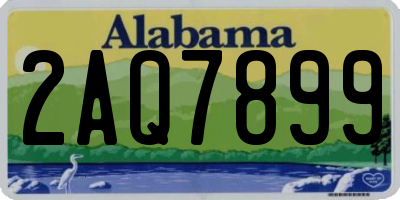 AL license plate 2AQ7899