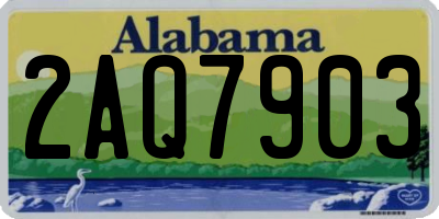 AL license plate 2AQ7903