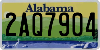 AL license plate 2AQ7904