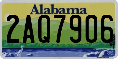 AL license plate 2AQ7906