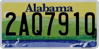 AL license plate 2AQ7910