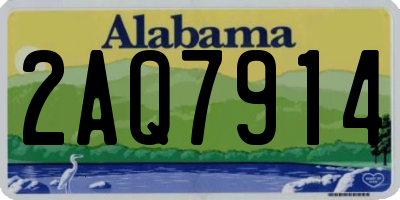 AL license plate 2AQ7914