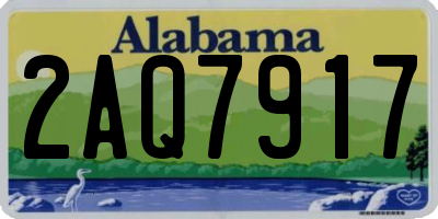AL license plate 2AQ7917