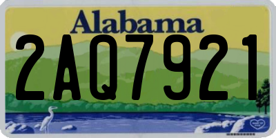 AL license plate 2AQ7921