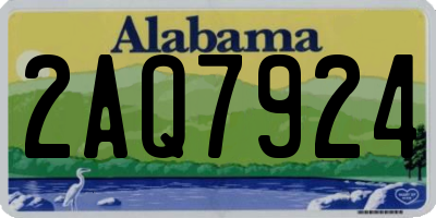 AL license plate 2AQ7924