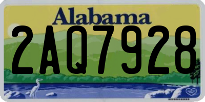 AL license plate 2AQ7928