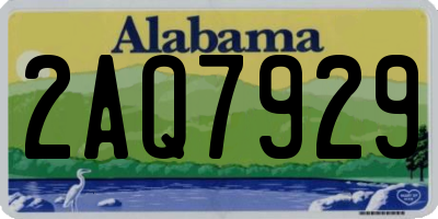 AL license plate 2AQ7929
