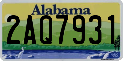 AL license plate 2AQ7931
