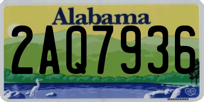 AL license plate 2AQ7936