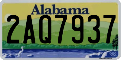 AL license plate 2AQ7937