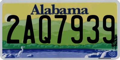 AL license plate 2AQ7939