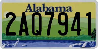 AL license plate 2AQ7941