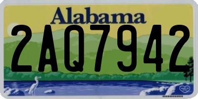 AL license plate 2AQ7942