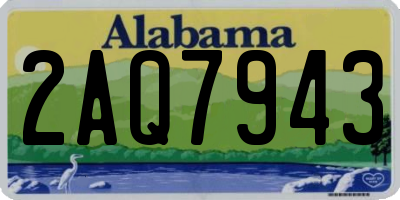 AL license plate 2AQ7943