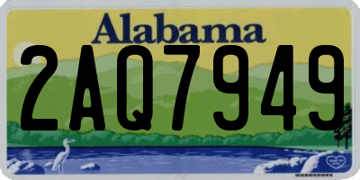 AL license plate 2AQ7949