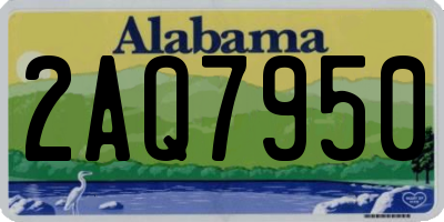 AL license plate 2AQ7950