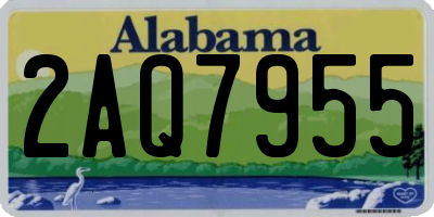 AL license plate 2AQ7955