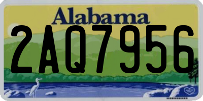 AL license plate 2AQ7956