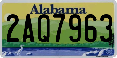 AL license plate 2AQ7963