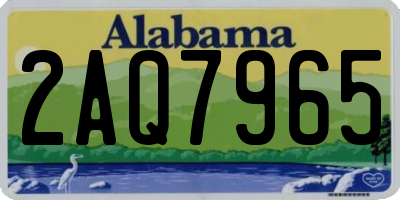 AL license plate 2AQ7965