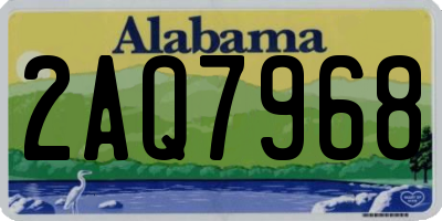 AL license plate 2AQ7968