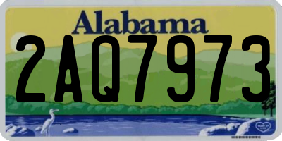 AL license plate 2AQ7973